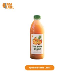 Cetak Stiker Label Botol 1500 Ml (1,5 Liter) Plastik / Kaca