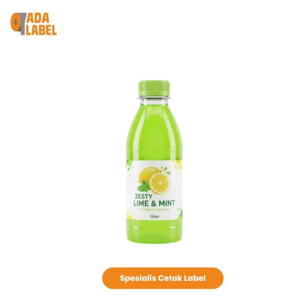 Cetak Stiker Label Botol 150 Ml Plastik / Kaca Bisa Custom