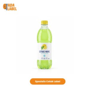 Cetak Stiker Label Botol 600 Ml Plastik / Kaca Bisa Custom